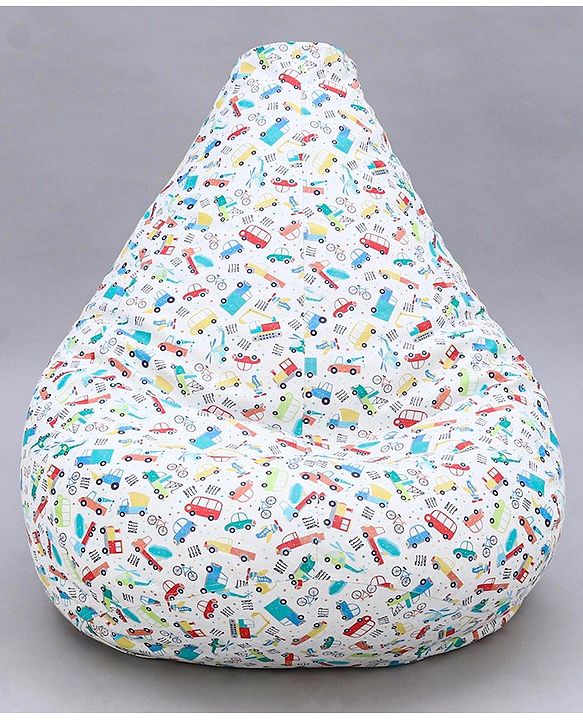 Pine Kids Printed Bean Bag Without Beans - Multicolor