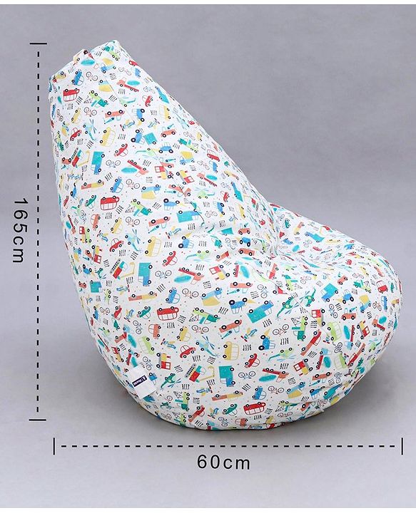Pine Kids Printed Bean Bag Without Beans - Multicolor