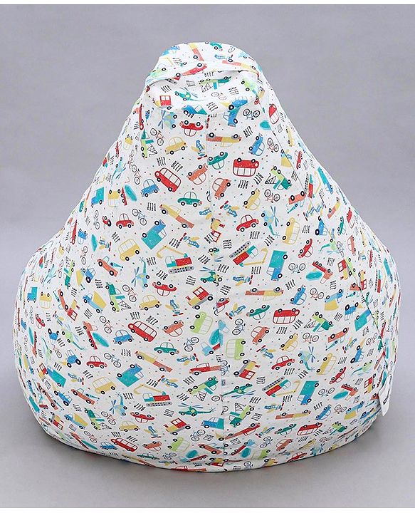 Pine Kids Printed Bean Bag Without Beans - Multicolor