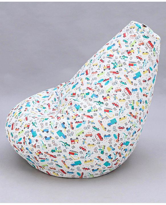 Pine Kids Printed Bean Bag Without Beans - Multicolor