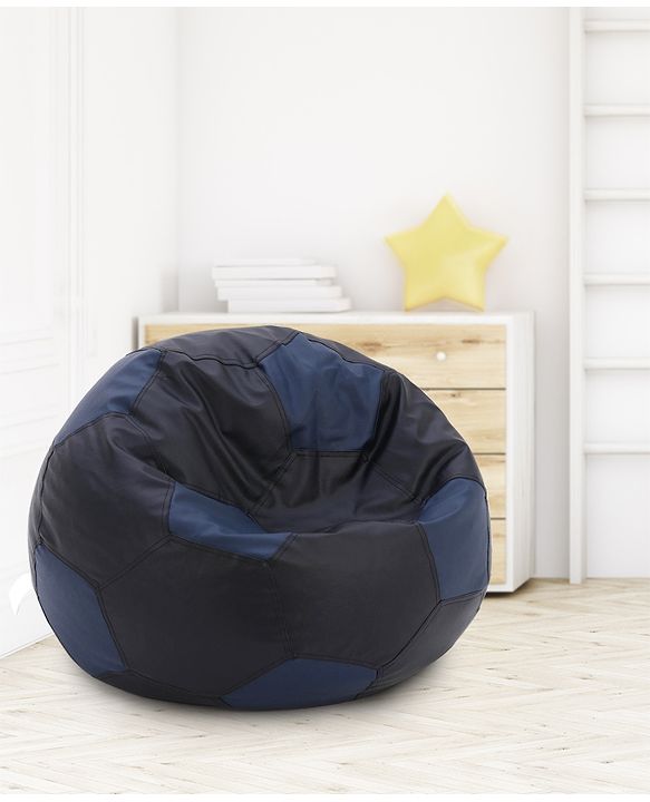Pine Kids Bean Bag Without Beans Football Print - Blue