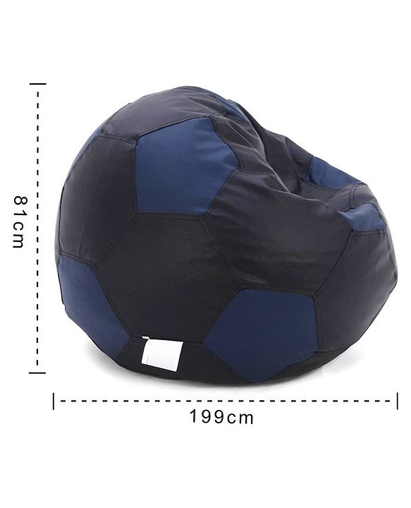 Pine Kids Bean Bag Without Beans Football Print - Blue