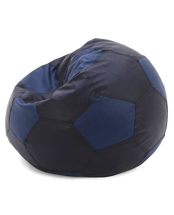 Pine Kids Bean Bag Without Beans Football Print - Blue