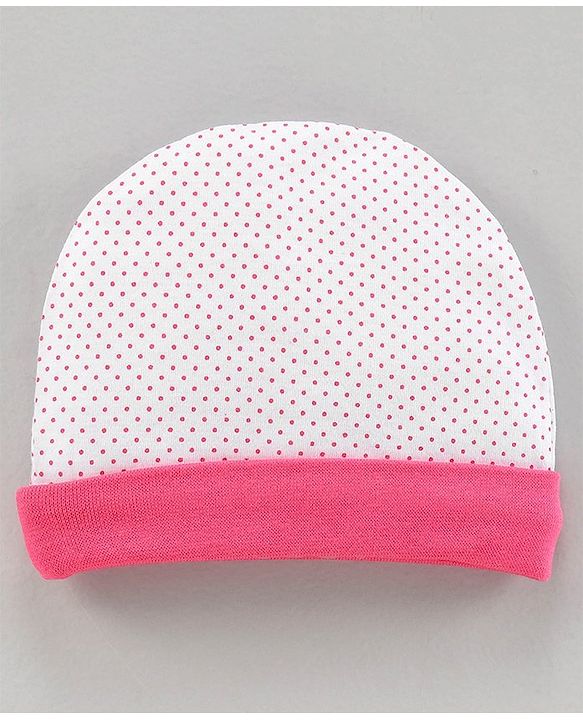 Babyhug 100% Cotton Caps Pack of 2 - Pink