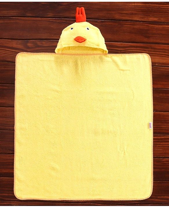 Babyhug Duck Hooded Bath Towel - Yellow