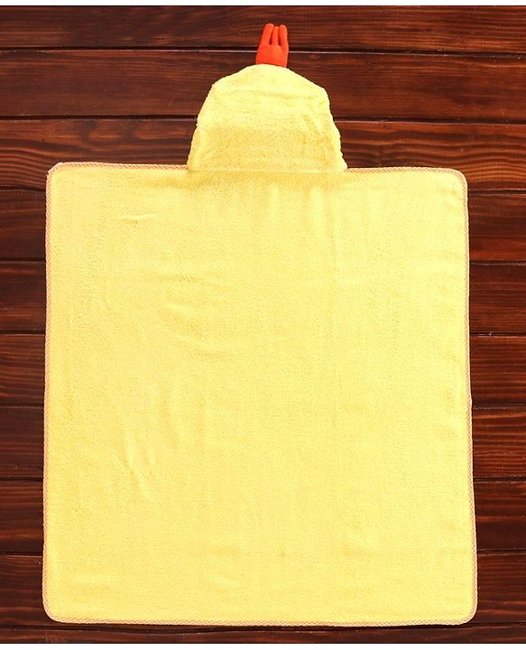 Babyhug Duck Hooded Bath Towel - Yellow
