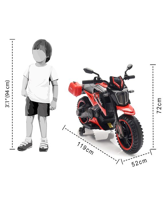 Babyhug KTM Battery Operated Ride On Bike With Music & Lights - Red