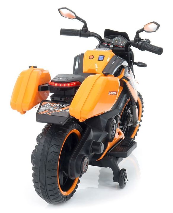 Babyhug KTM Battery Operated Ride On Bike With Music & Lights - Orange| With Music & Lights| Pre-loaded Music with USB & AUX| Easy to Assemble| Comfortable Seat| Easy to Operate| Rechargeable Battery