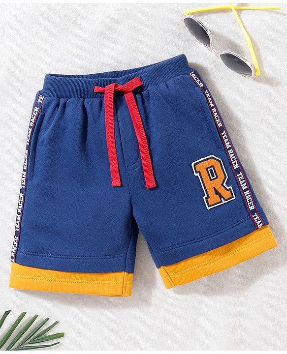 Babyhug Regular Fit Printed Shorts - Blue