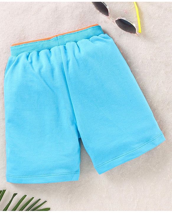 Babyhug Regular Fit Printed Shorts - Blue