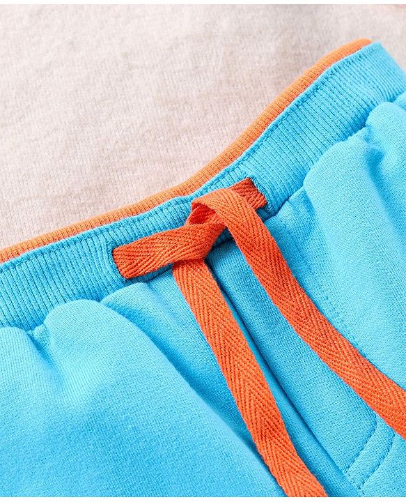 Babyhug Regular Fit Printed Shorts - Blue