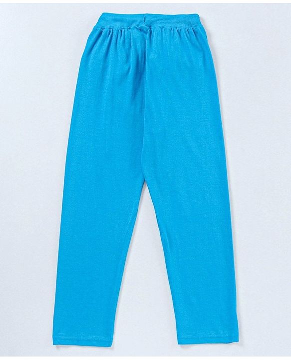Pine Kids Half Sleeves Night Suit Text Print - Orange Blue