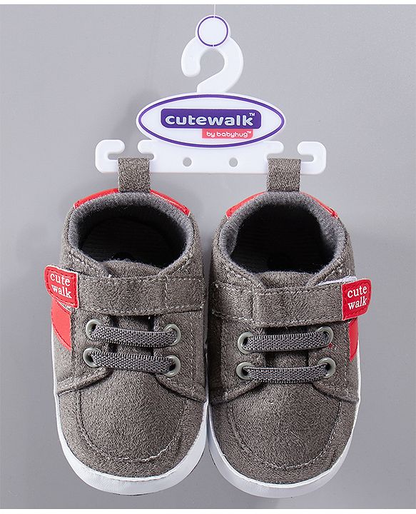Cute Walk by Babyhug Shoes Style Booties - Brown