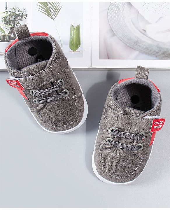 Cute Walk by Babyhug Shoes Style Booties - Brown