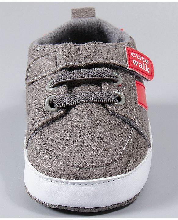 Cute Walk by Babyhug Shoes Style Booties - Brown