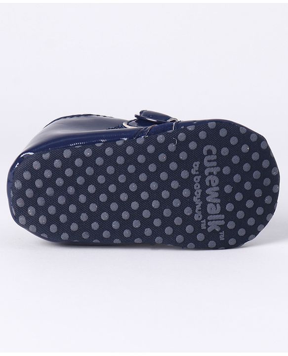 Cute Walk by Babyhug Booties - Blue