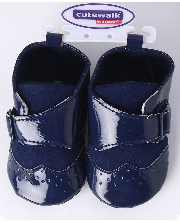 Cute Walk by Babyhug Booties - Blue