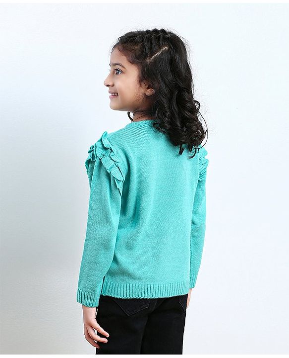 Babyhug Full Sleeves Pullover Sweater - Blue