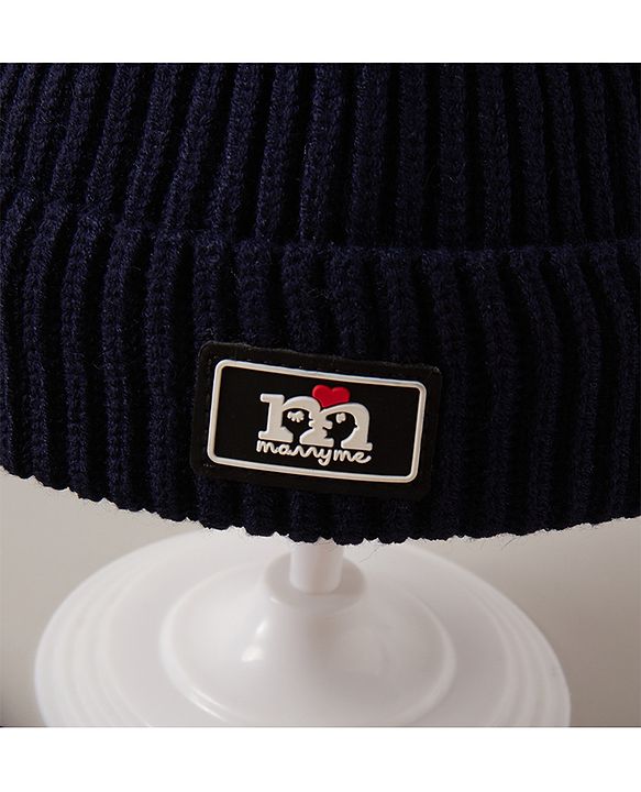 Babyhug Woollen Cap Gloves and Muffler Set Blue - Diameter 12 cm