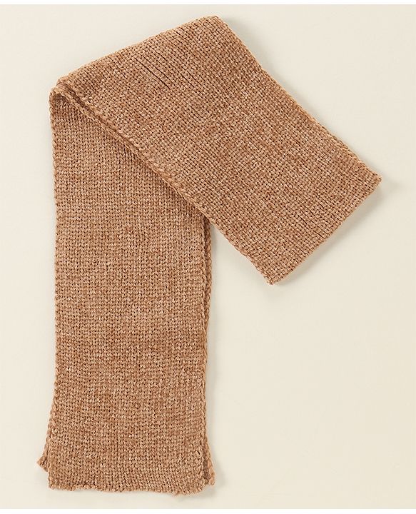 Babyhug Woollen Cap Glove Muffler Set - Brown
