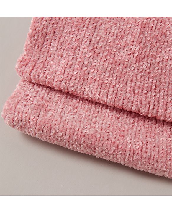 Babyhug Woollen Cap Muffler & Gloves Red - Diameter 13 cm