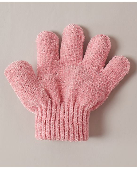 Babyhug Woollen Cap Muffler & Gloves Red - Diameter 13 cm