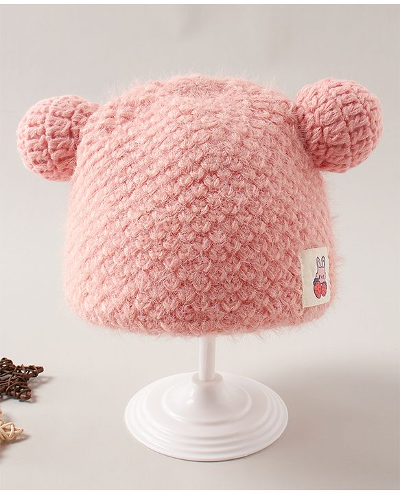 Babyhug Woollen Cap Glove & Muffler Sets - Pink