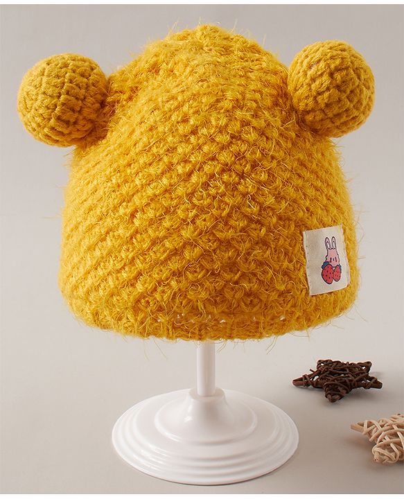 Babyhug Woollen Cap Glove & Muffler Sets - Yellow