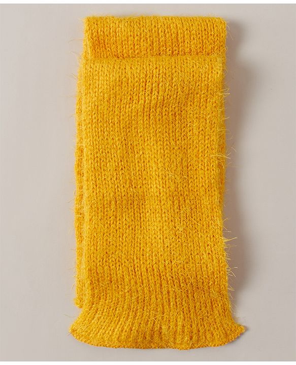 Babyhug Woollen Cap Glove & Muffler Sets - Yellow