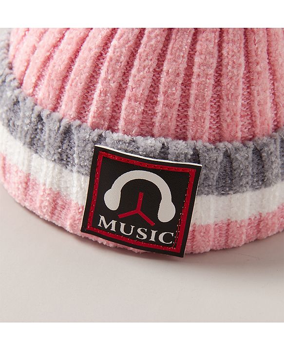 Babyhug Woollen Cap Pink - Diameter 12 cm