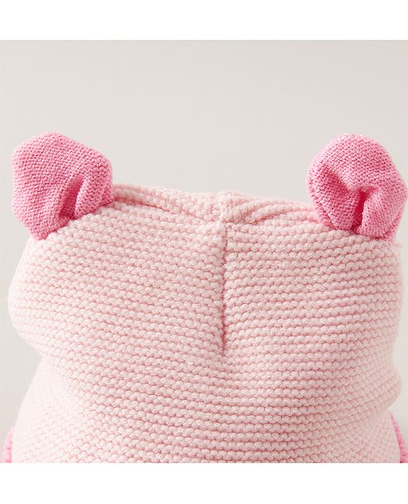 Babyhug Woollen Cap Pink - Diameter 11.5 cm