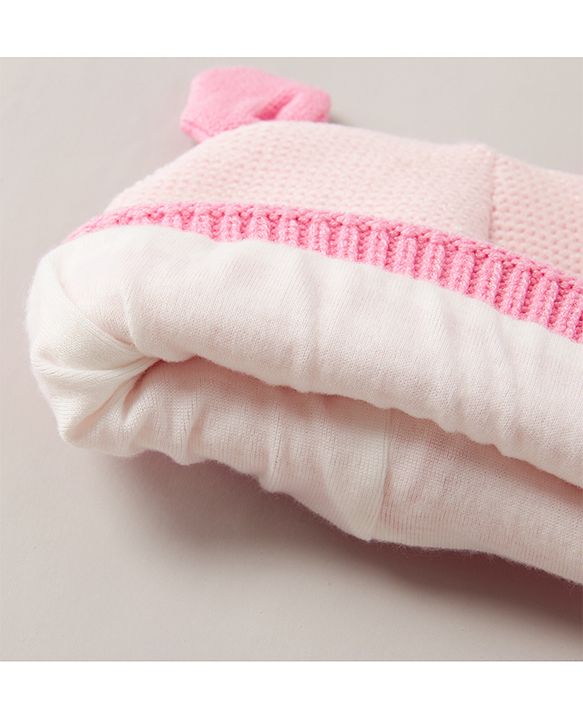 Babyhug Woollen Cap Pink - Diameter 11.5 cm