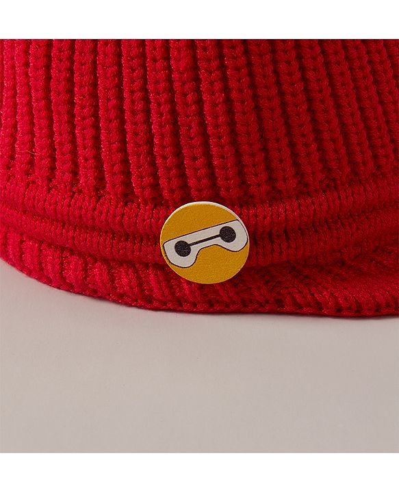 Babyhug Woolen Cap Red - Diameter 13 cm