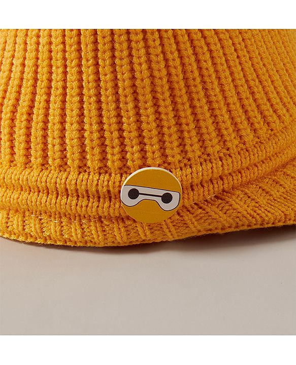 Babyhug Woolen Cap Yellow - Diameter 43 cm