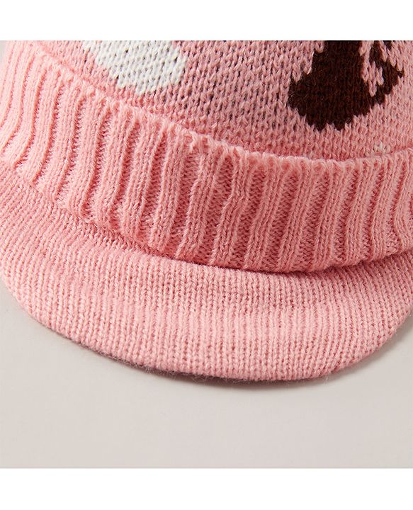 Babyhug Woollen Cap Beige - Diameter 44 cm (Stretchable)