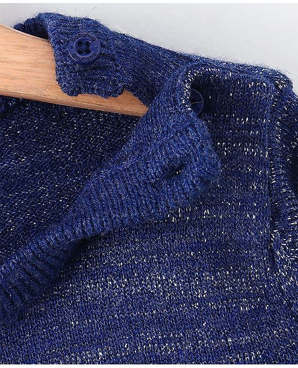 Babyhug Full Sleeves Sweater - Blue