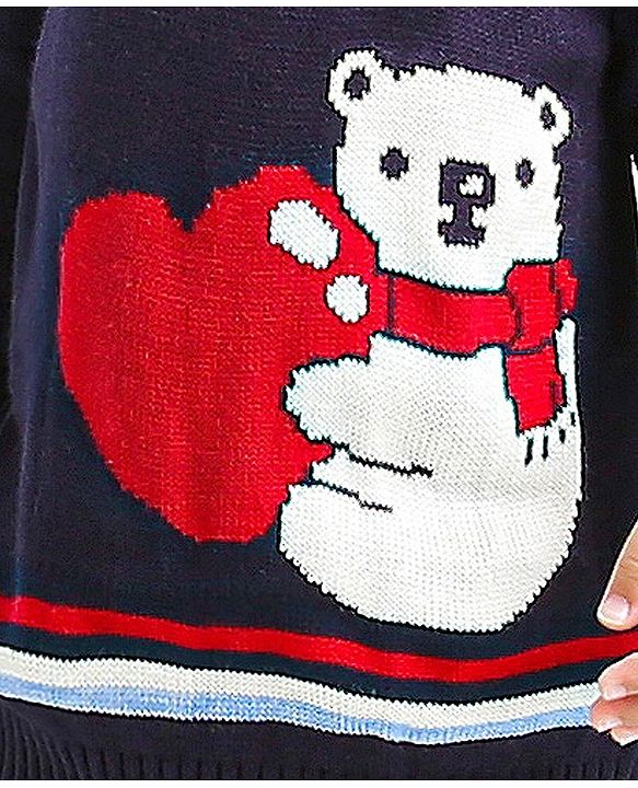 Babyhug Full Sleeves Sweater - Blue