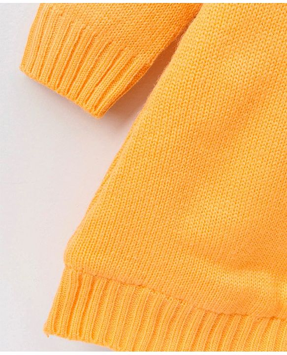 Babyhug Full Sleeves Woollen Sweater Dress  - Sweater