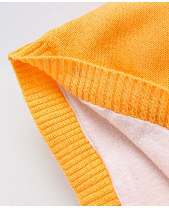 Babyhug Full Sleeves Woollen Sweater Dress  - Sweater