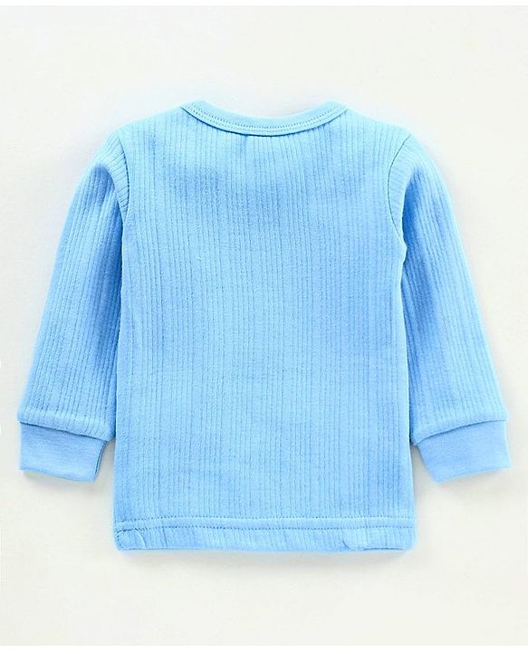 Babyhug Full Sleeves Thermal Vest - Blue
