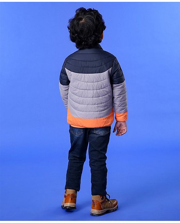 Babyhug Full Sleeves Jacket - Blue