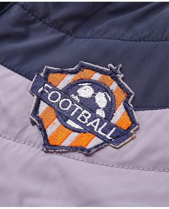 Babyhug Full Sleeves Jacket - Blue