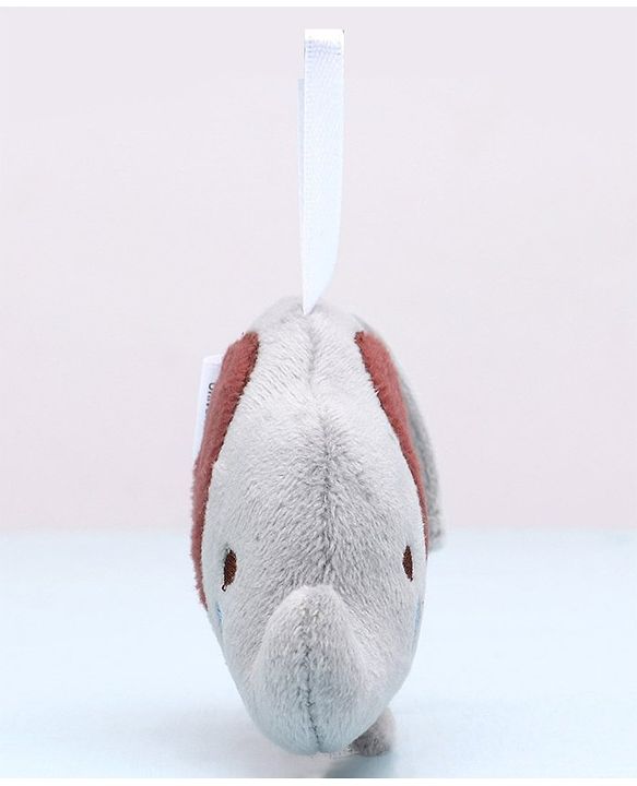 Babyhug Elephant & Owl  Clip On Soft Toys Pack of 2 Grey - Height 6.5 cm