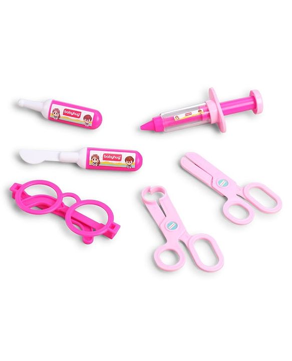 Babyhug Junior Doctor Play Set 15 Pieces - Pink