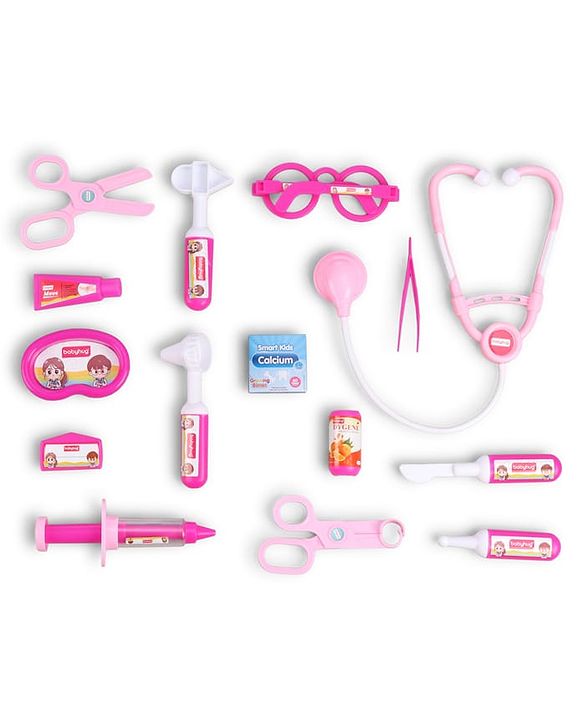 Babyhug Junior Doctor Play Set 15 Pieces - Pink