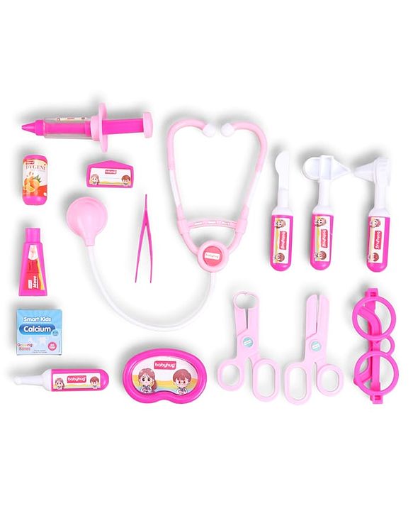 Babyhug Junior Doctor Play Set 15 Pieces - Pink