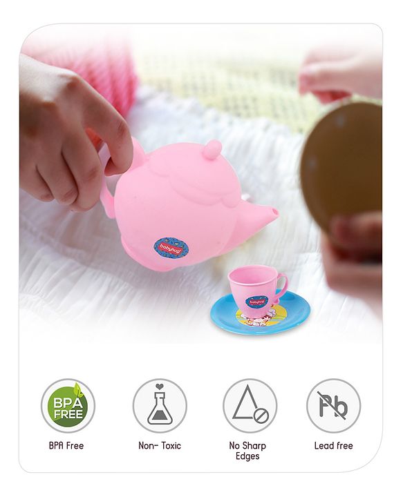 Babyhug Kitchen Tea Party Toy Set of 31 - Pink