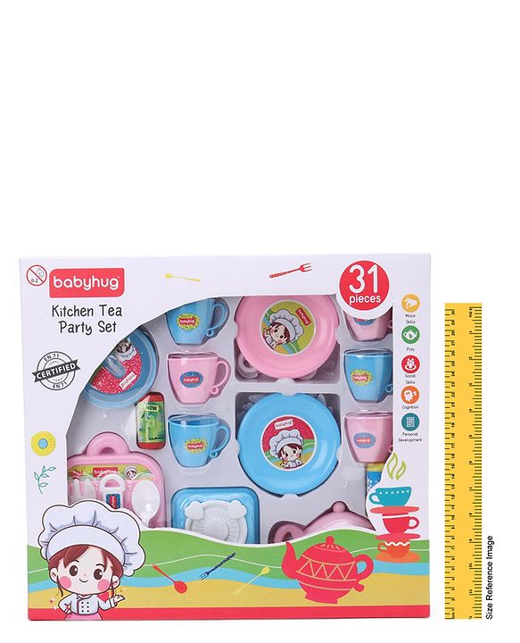 Babyhug Kitchen Tea Party Toy Set of 31 - Pink