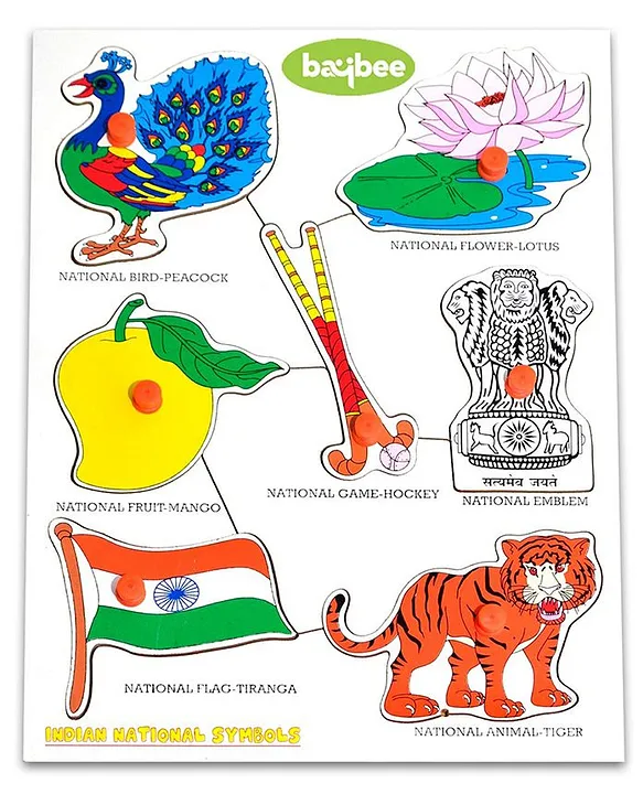 How to draw National Symbols of India for kids || NBH kids Art - YouTube