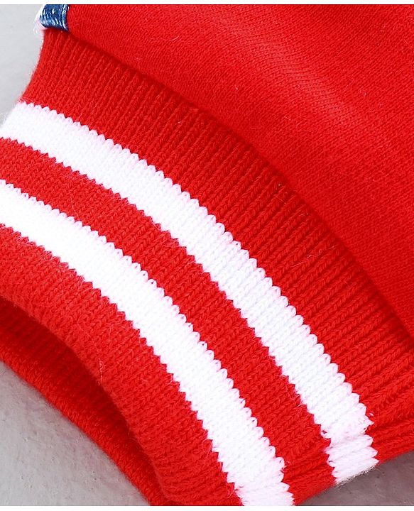Babyhug Full Sleeves Hooded Jacket Game Time - Red